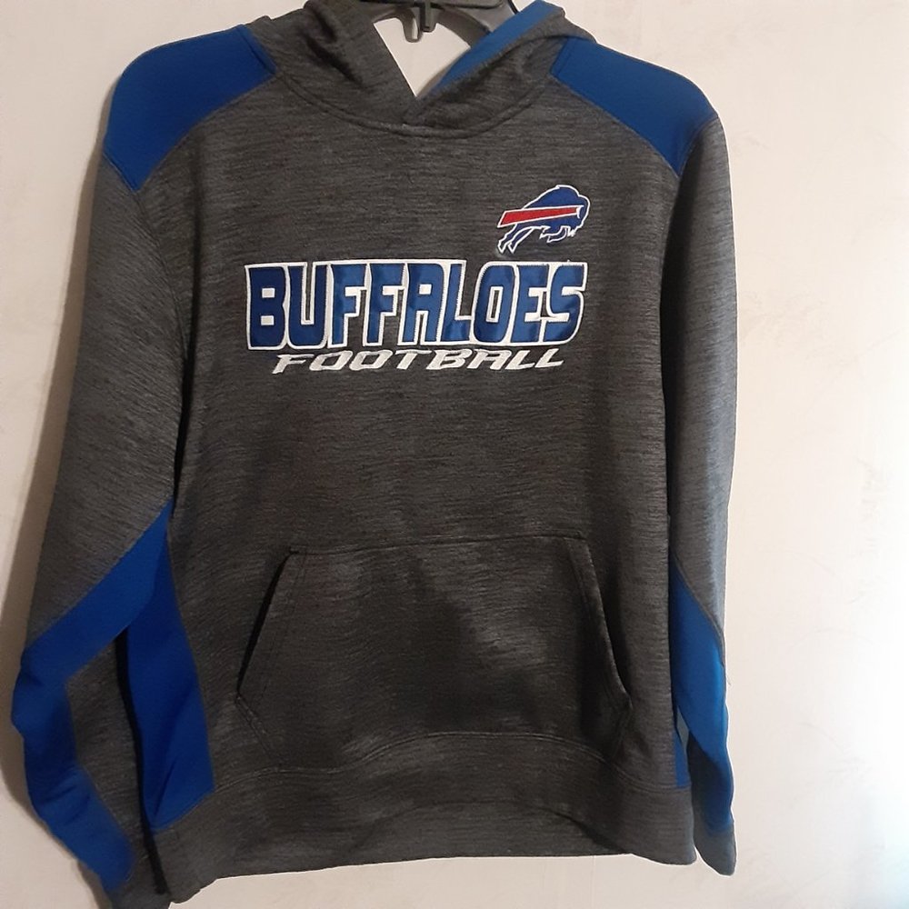 X-Grain Men's Buffalo Bills Pullover Hooded Sweatshirt Size S